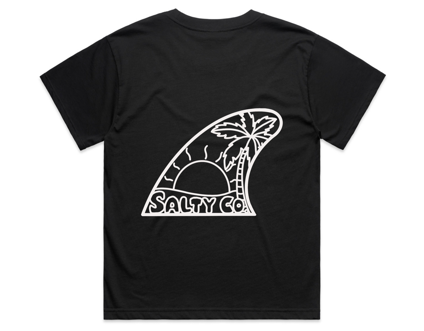 Ladies Fin Black tee