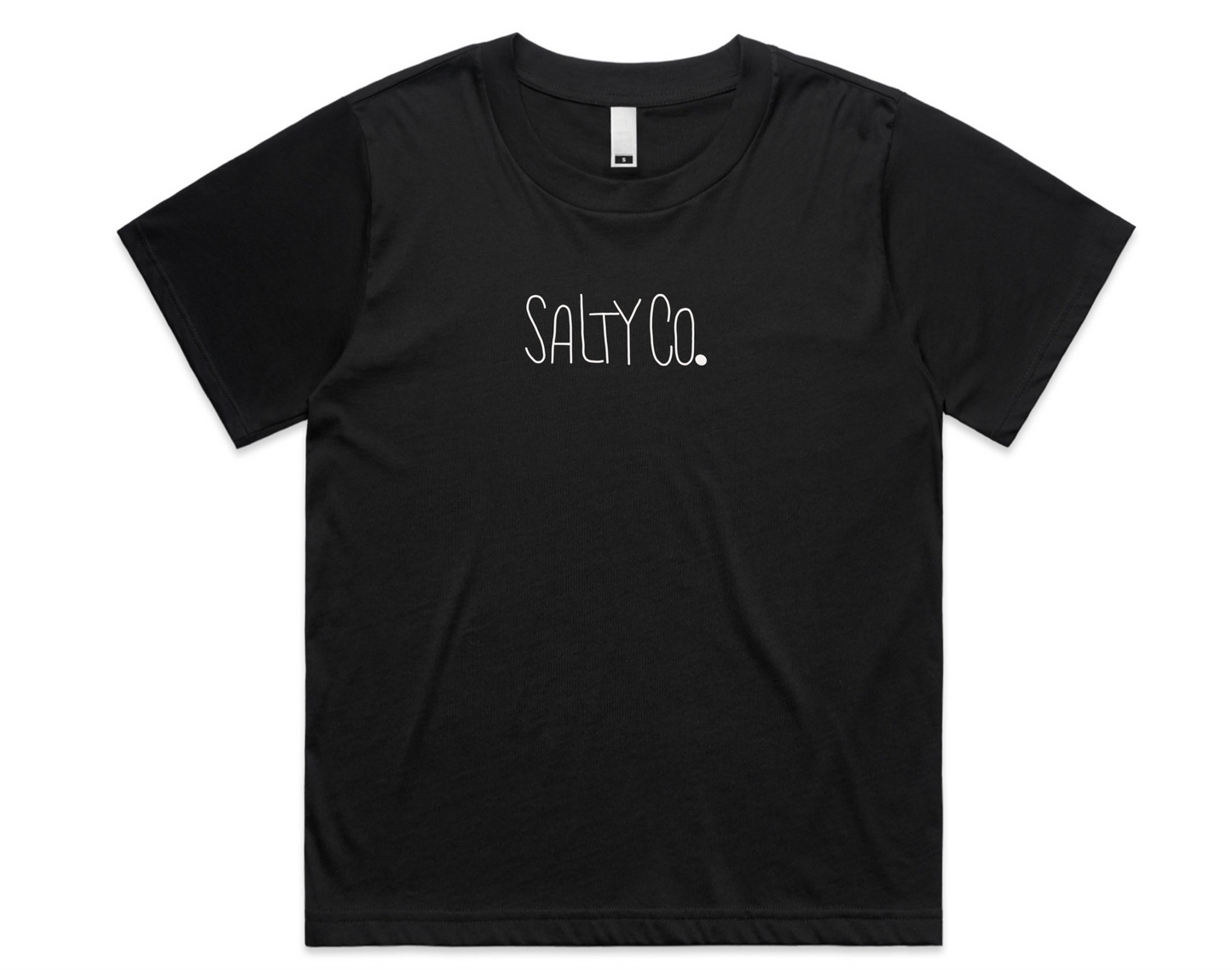 Ladies Fin Black tee