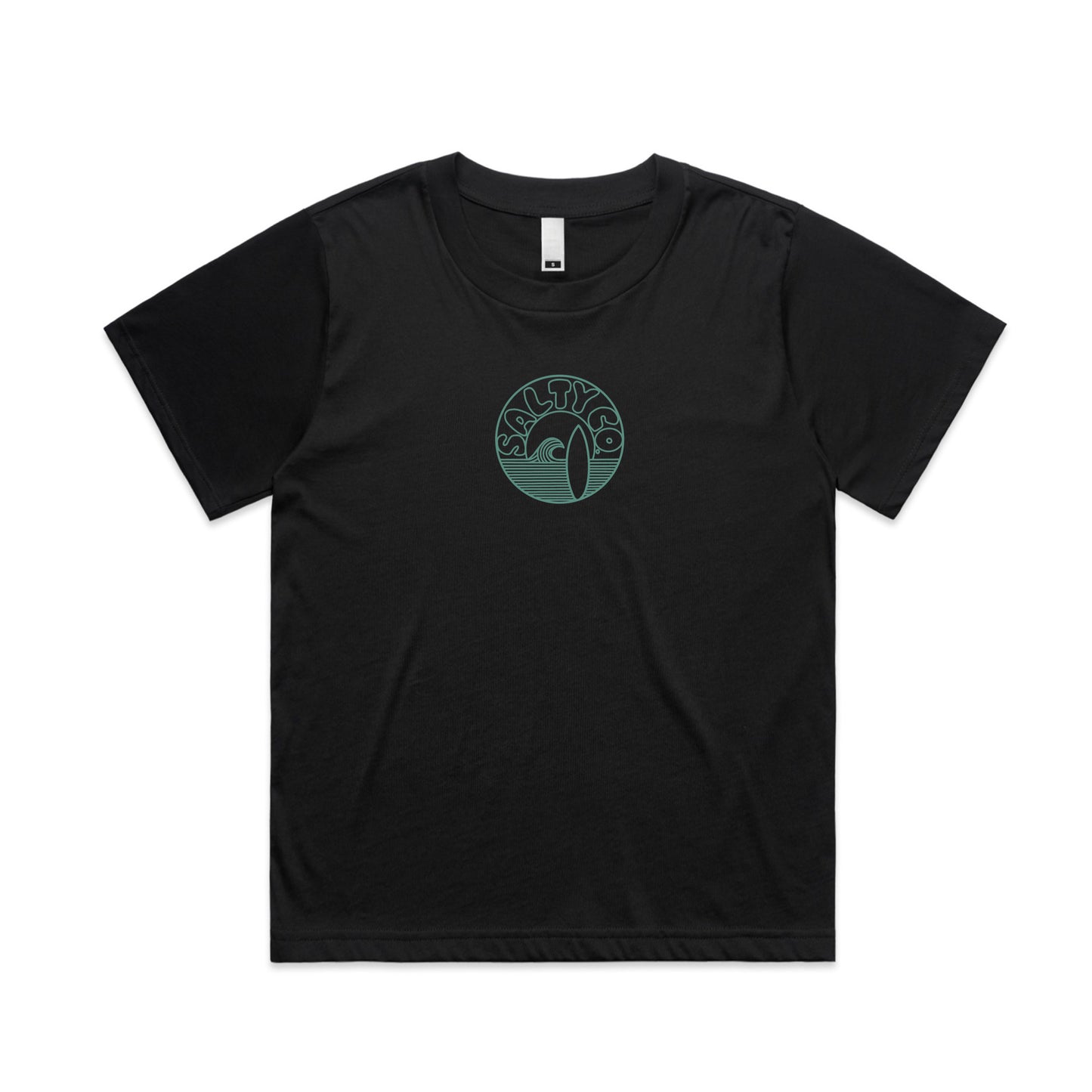 Ladies Daisy YinYang Black tee