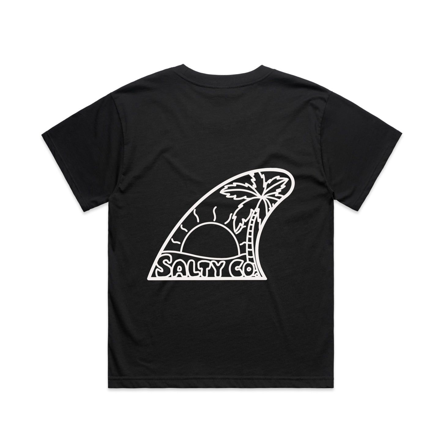 Ladies Fin Black tee