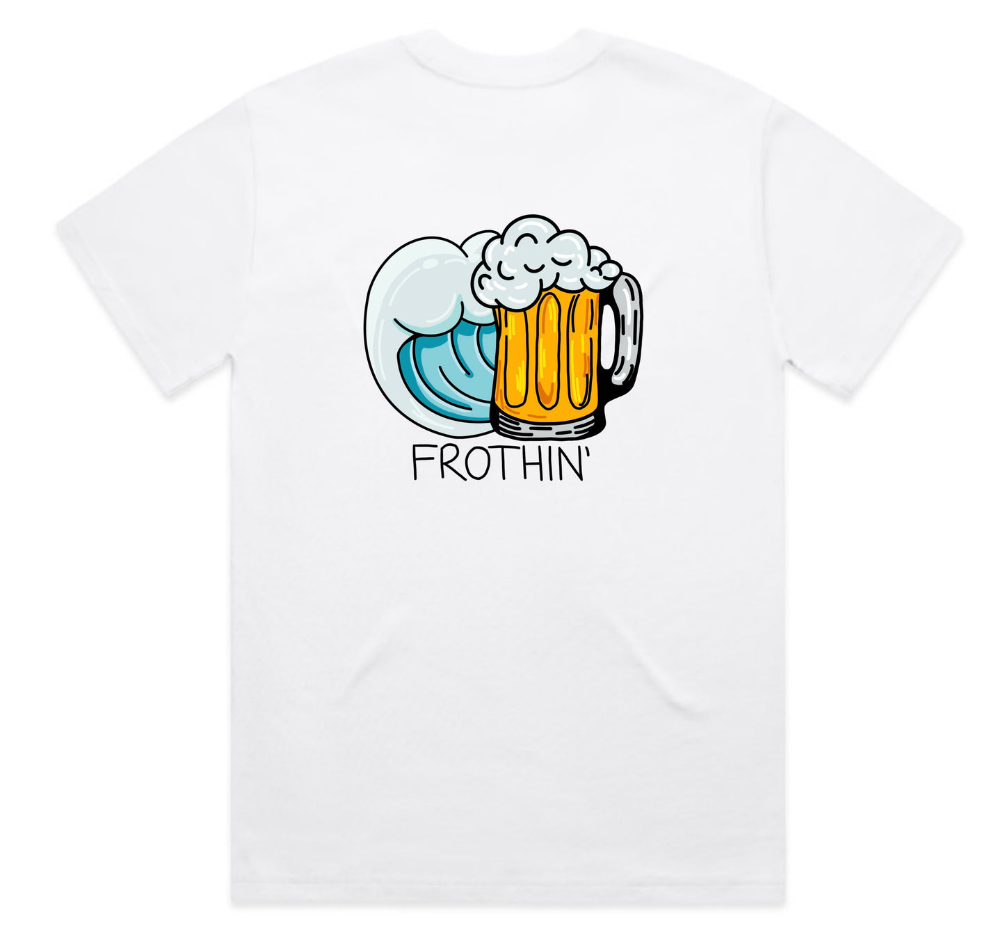 Men's Frothin' White tee